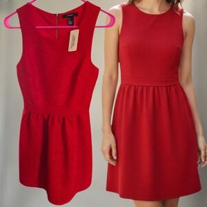 Forever 21 Ruby Red Mini Dress NWT Womens Sz Small Sleeveless Lined Party Formal